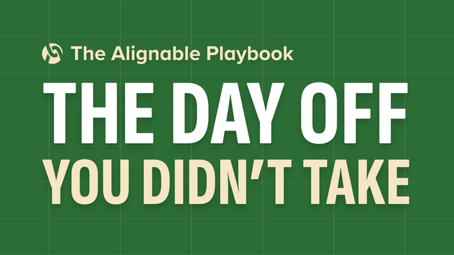 the day you didn't take off
