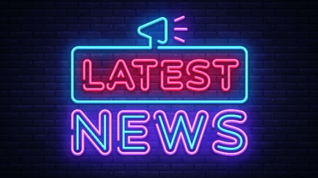 "Latest News" in neon lights
