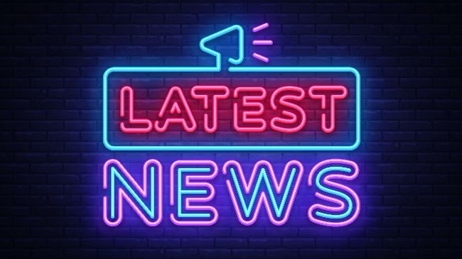 "Latest News" in neon lights