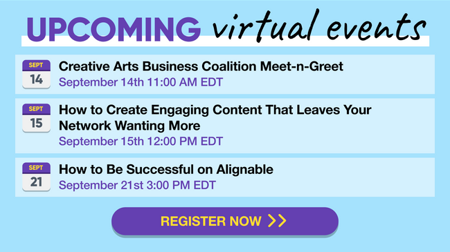 upcoming virtual events for september