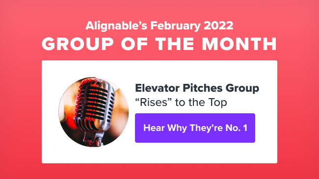 elevator pitches group with microphone 