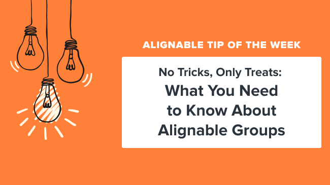 Everything you need to know about alignable groups