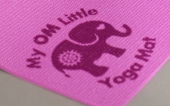 My OM Little Yoga Mat- Perfect Size for Kids ages 0-4 and 5-10 by