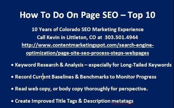 SEO Consulting by Colorado SEO Expert Marketing