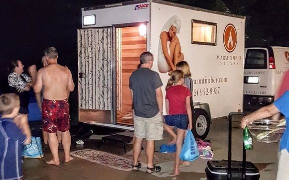 Mobile Warming Sauna by Warm Timber Saunas & Wine Cellars in Pittsburgh, PA  - Alignable