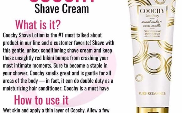 Coochy  shaving cream by Pure Romance