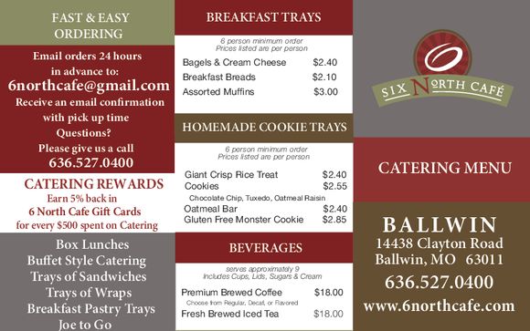 Catering by 6 North Cafe