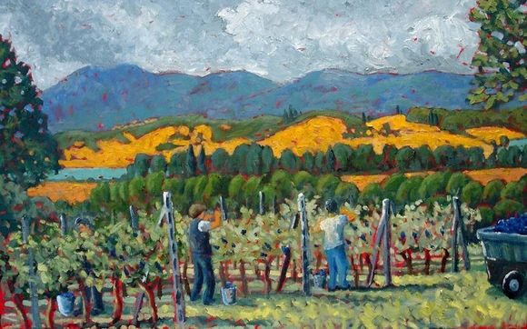 Landscape paintings by John Presseault, Toronto based Canadian artist 