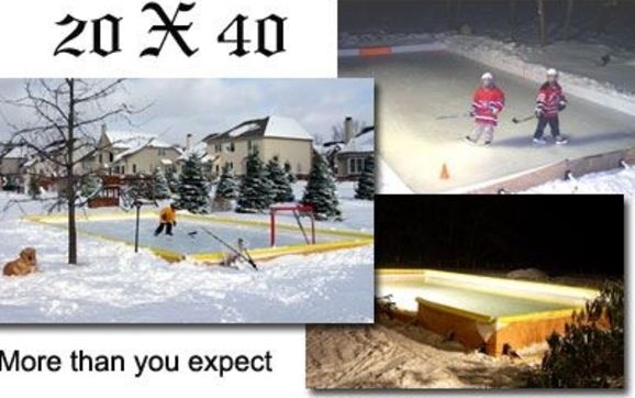 Nicerink Backyard 20 X40 Ice Rink Kit By Thomas Hupfeld In Hunker