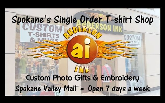 Custom Photo Gifts T shirts Embroidery by Anderson Ink in