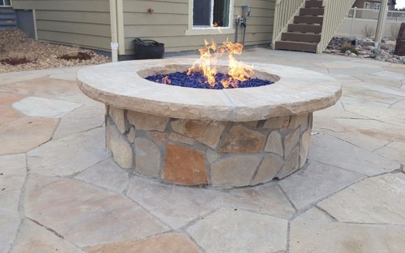Outdoor fire pit- Enjoy your backyard!  by Longs Peak Landscape