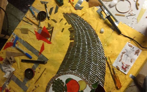http://stainedandleadedglass.net/Cornucopia/ by Gebo's Glass Creations