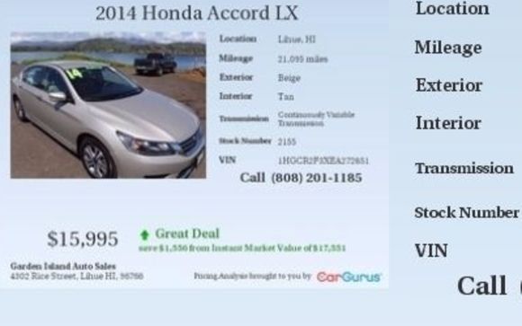 Car Sales By Garden Island Auto Sales In Lihue Hi Alignable