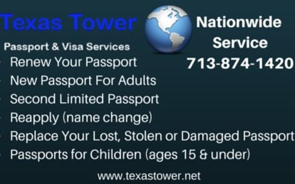 Passport Service By Texas Tower Passport And Visa Services In Houston Tx Alignable 7542