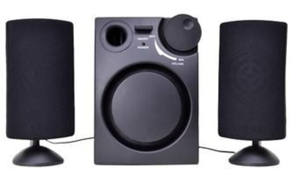 VIBE VS-521 3-Piece 2.1-Channel Multimedia Speaker System (Black) by DigitalBulls
