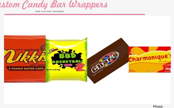 Custom candy bar wrappers by royalty treats in houston tx alignable
