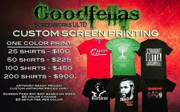 T shirt screen outlet printing in douglasville ga