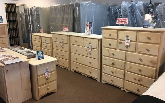 Unfinished pine furniture store deals near me