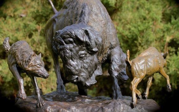 We offer large and small indoor and outdoor sculptures for home and office and town squares.  by Detmers Studios, Inc.