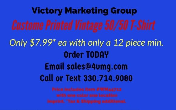 50/50 Vintage Tees by Victory marketing Group LLC.