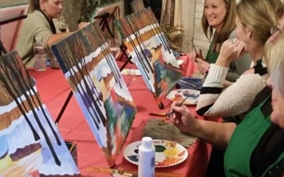 Painting and collage parties. by Green Chicks Studio