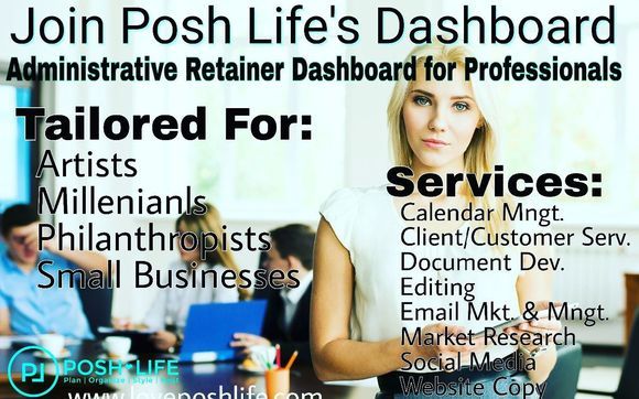 Administrative Retainer Dashboard for Busy Professionals by The Posh Organization, LLC