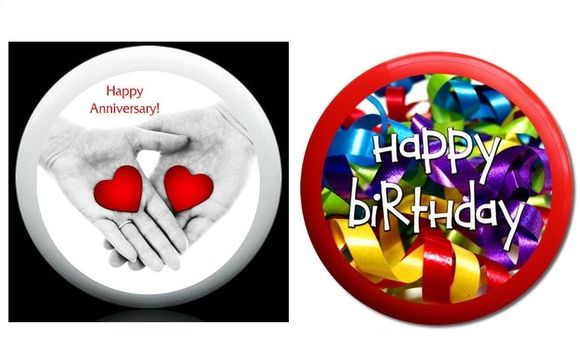 Custom, personalized FRISBEES by Flyinggreetings.com