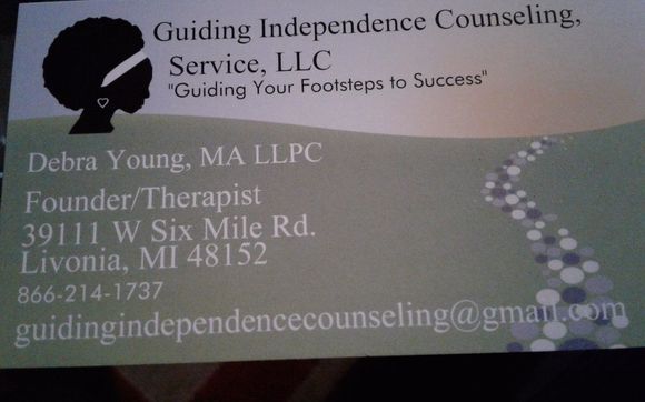 Services by Guiding Independence Counseling Service, LLC