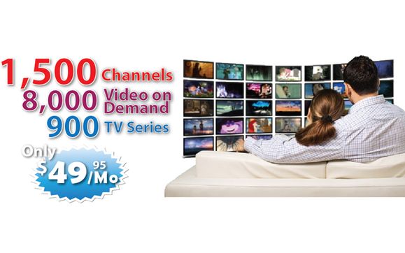 1,500+ Channels of HD TV, 8,000 Video On Demand Movies, 900 TV Series  for only $49.95 / mo by Computer Consultant