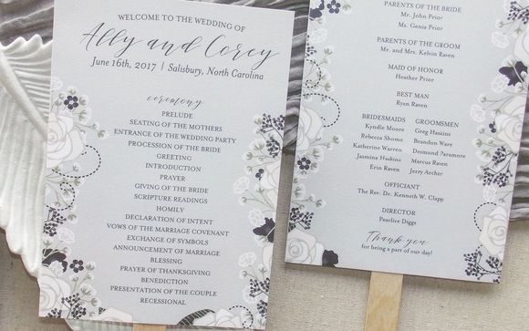 Wedding Programs by Anna Howe Design
