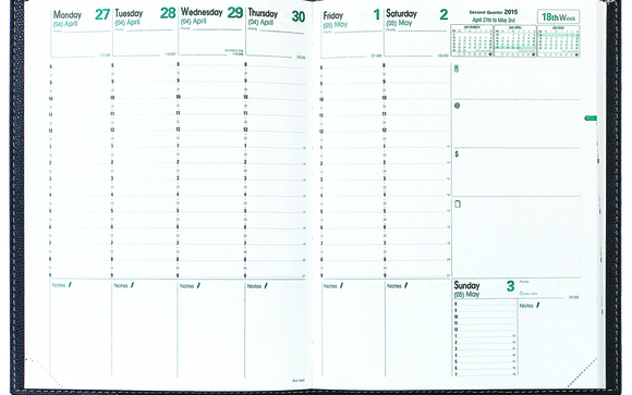 Trinote Weekly Planner by Quo Vadis Editions Inc