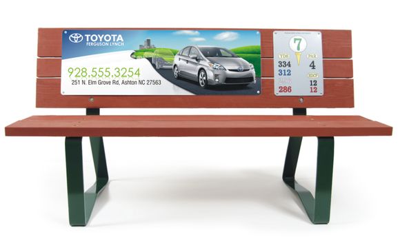 Bench Advertising by Bench Craft Company