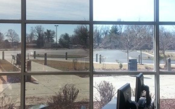 Cutting Glare at SWIC College, Granite City IL. by Bi-State Glass Coatings
