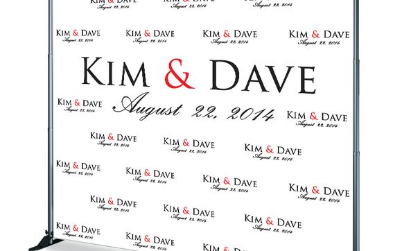 8x8 Backdrop/Step N Repeat by M'Press Printing & Stationery