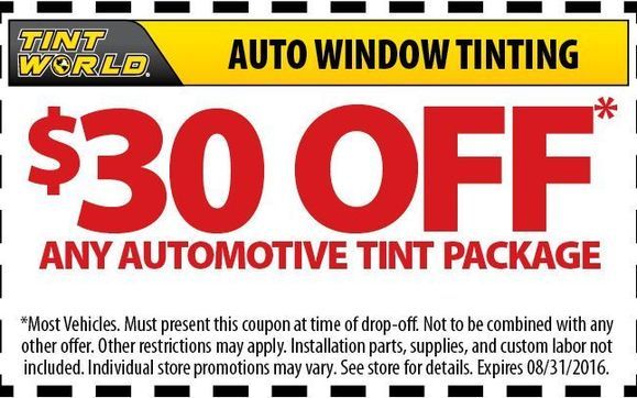 Coupons and Specials - Tint World