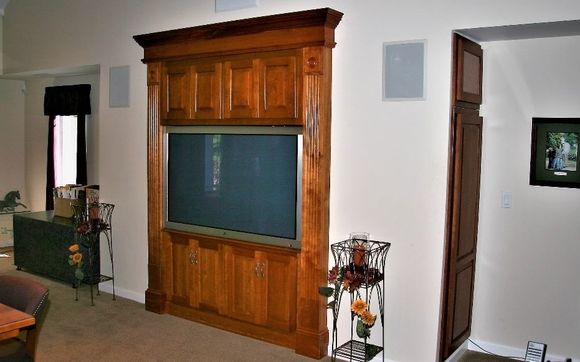 Madison Built In Av Cabinet By Woody A V Furniture Llc In East