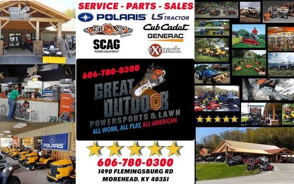 THE SOURCE for Zero Turn mowers! by Great Outdoor Powersports & Lawn