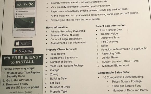 Equity On The Go by Equity Title