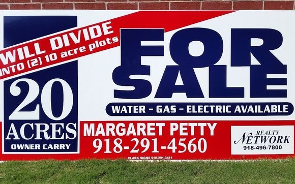 4'x8' Lusterboard sign by Clark Signs Inc / Inked Custom Printing