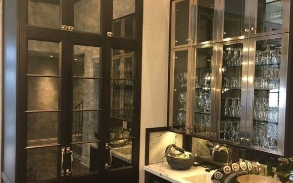 Antique Mirror by RHELGE Glass Art