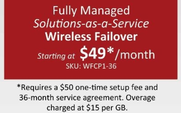 Fully Managed Solutions-as-a-Service Wireless Failover for your Credit Card Processing by Chef