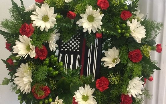Firefighter wreath by Westside Flowers & Gifts LLC