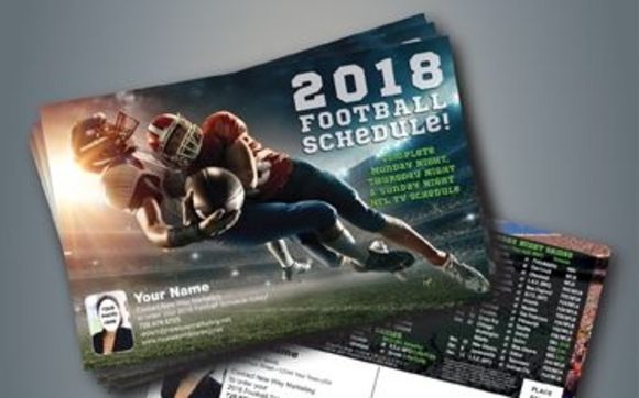 2018 NFL football schedules now available! by New Way Marketing