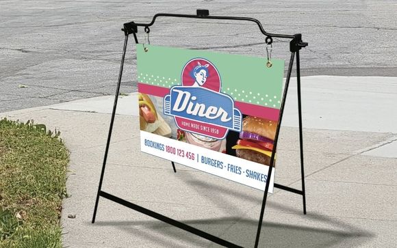 Metal Double sided A Frame Sign  as low as $70 by Pinnacle Business Systems