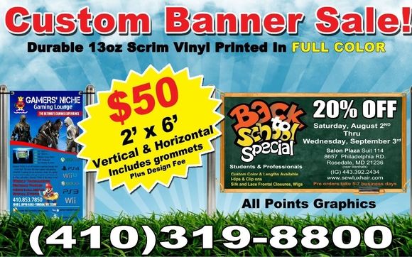 Banners And Backdrop By All Points Graphics In Parkville Md