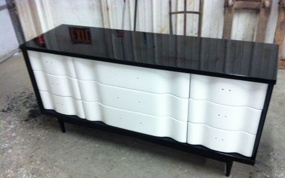 Vintage Triple Dresser By Salem Village Furniture Refinishing