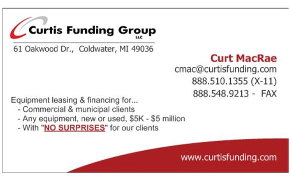 Equipment financing & leasing by Curtis Funding Group