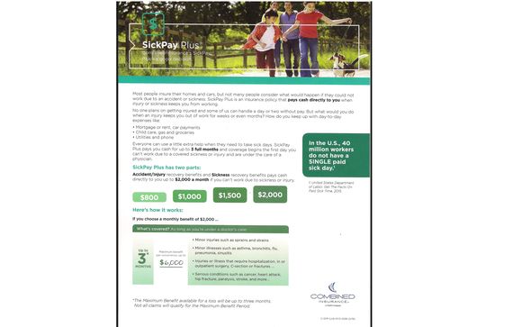 Sick Pay Plus by Combined Insurance Co-America