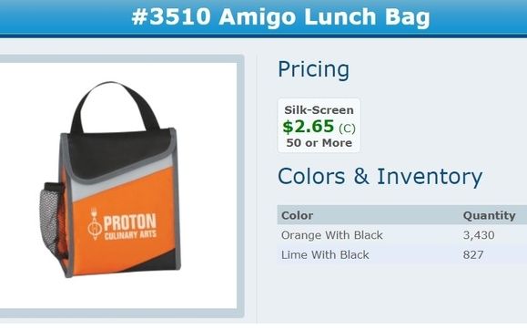 Amigo Lunch Bags by Promotional.Pro / Martin Marketing LLC