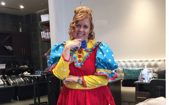 Balloon  twister by face Painting by Dorothy P